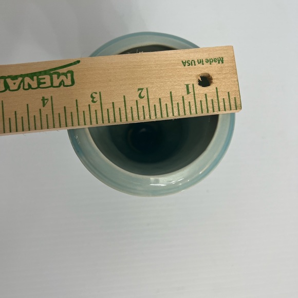 Estee Lauder Ocean blue design motif urn shaped vase Measures5 1/2" Tall 4" Wide - Picture 8 of 8